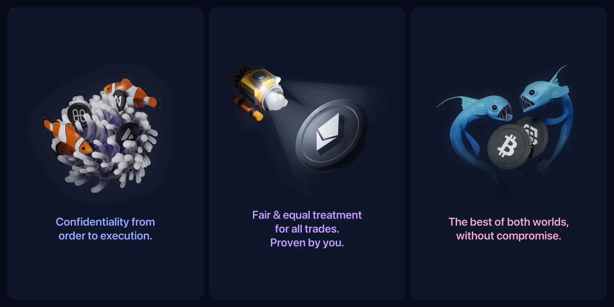 Deepwaters value cards: confidential order flow, fair trades, and the speed of a centralized exchange